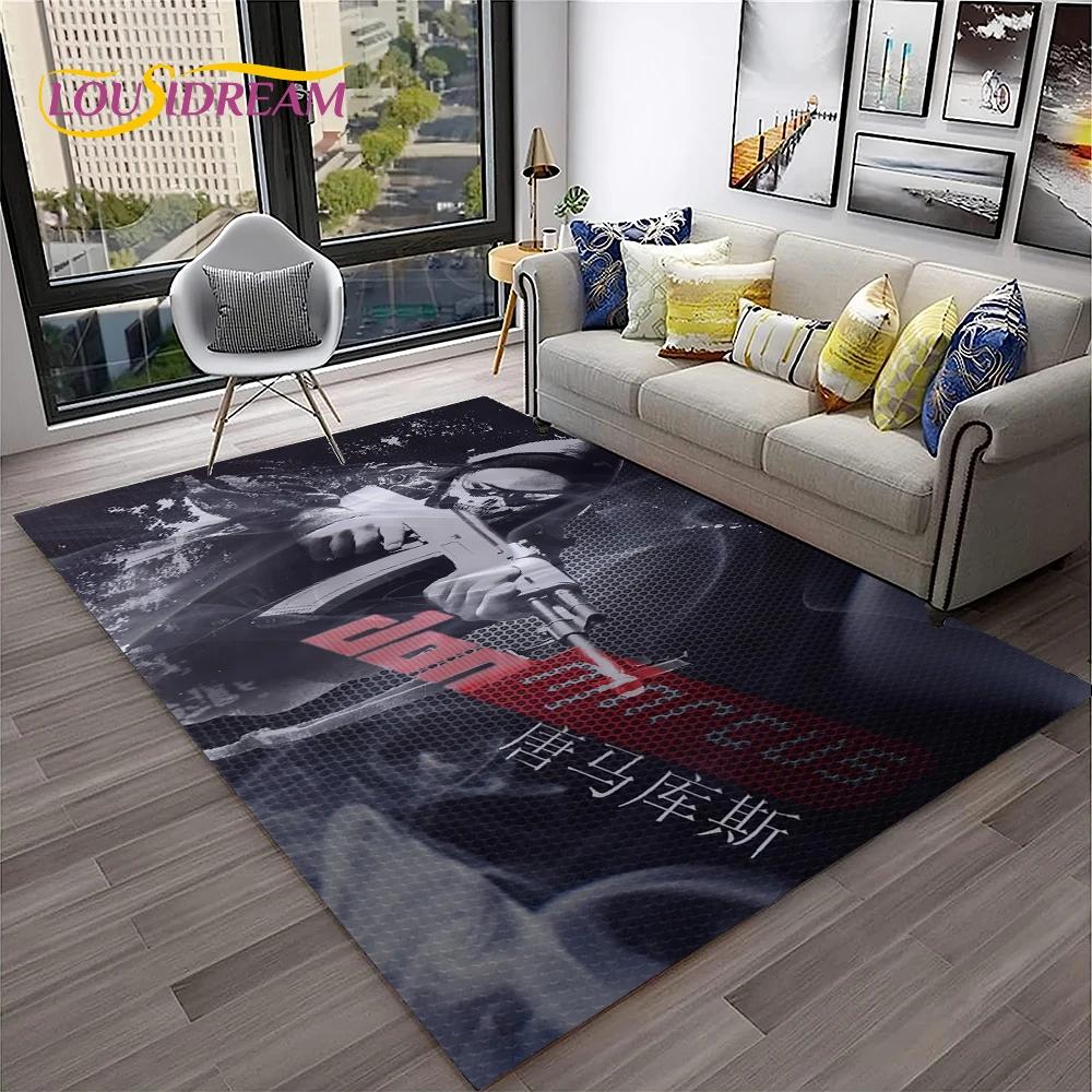 3D CS GO Game,Counter Strike Gamer Carpet Rug for Home Living Room Bedroom Sofa Doormat Decor,kids Area Rug Non-slip Floor Mat