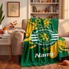 Sporting Clube de Portugal Custom Flannel Blankets Soft Warm Cozy Throws for Home Decor Holiday Gifts