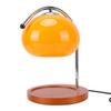 Candle Warmer Lamp with Bulb Glass Lampshade Fragrance Candle Warmer Desk Light for Bedroom Indoor Decoration Orange