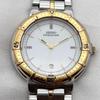 Used Working item Working item Seiko SEIKO PRESAGE Watch Men's Quartz 5E32-6A00 Combi Color White Dial Date Antique Vintage Round 0635