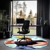 Johnny Bravo Printed Round Rug Carpet Chair Rug Area Rug Entryway Doormats,for Office Chair Living Room Bedroom Kitchen Room.