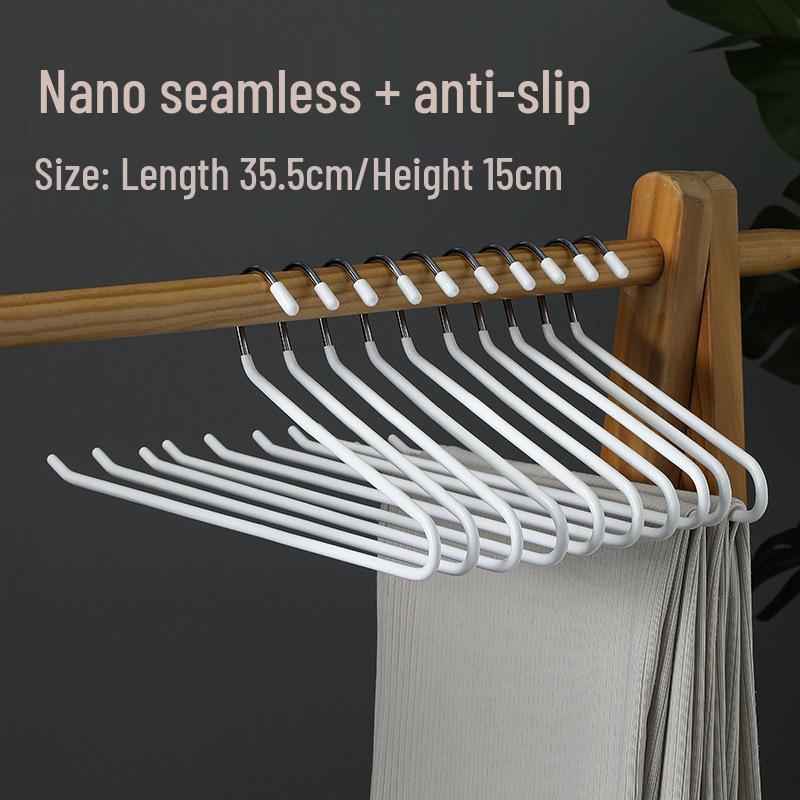 Wieszak na spodnie w kształcie gęsi, antypoślizgowy, z klipsami w kształcie Z do przechowywania w szafie