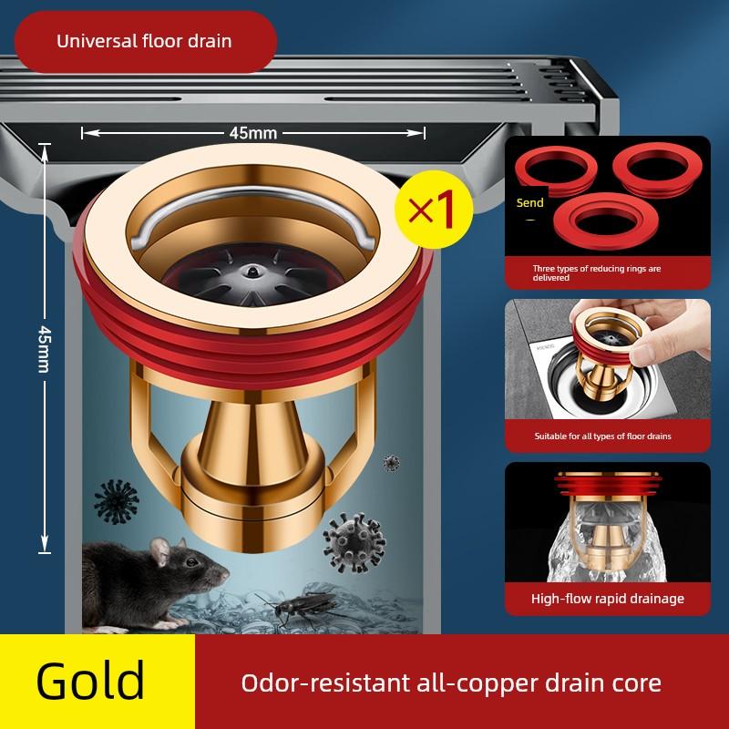New Model Anti-Odor Drain Device for Bathroom, Universal Inner Core Anti-Backflow Valve, Anti-Odor Gadget for Drain Pipes, Sealing Cover