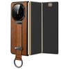 SULADA Fashion Series for Huawei Mate XT Ultimate Case Wristband Kickstand Leather+PC Back Phone Cover