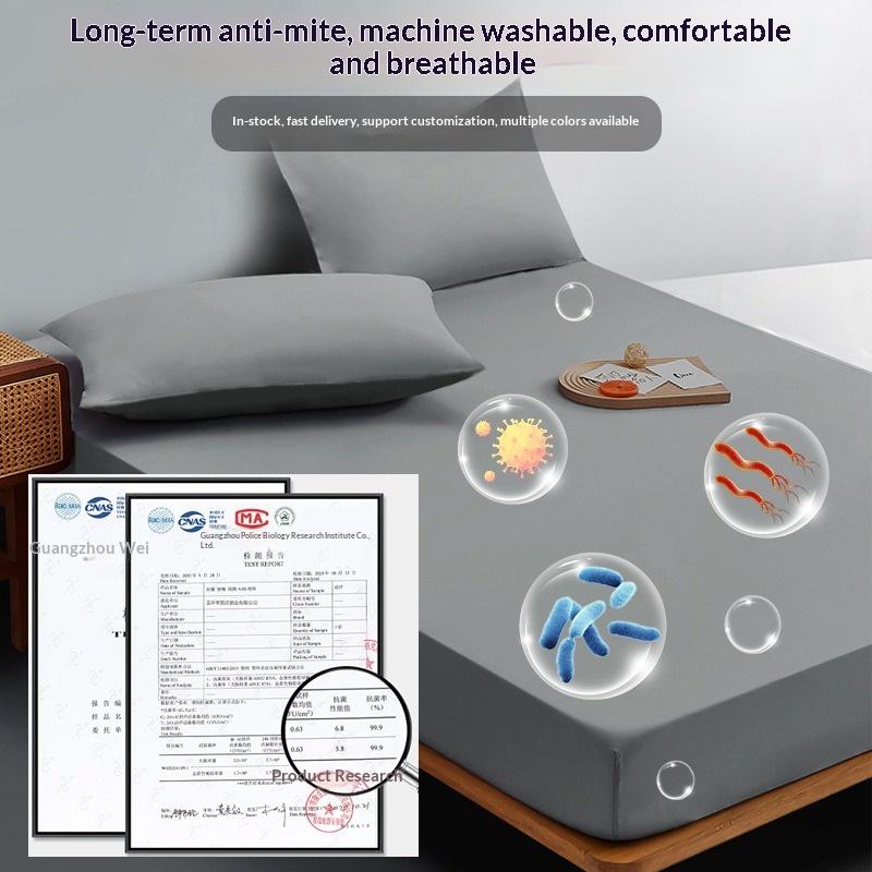 Waterproof Kids Family Mattress Fitted Sheet Moisture-Proof Bed Cover for Toddler Bedwetting Spills Accidents, All Sizes Easy-Clean Bedroom Protector