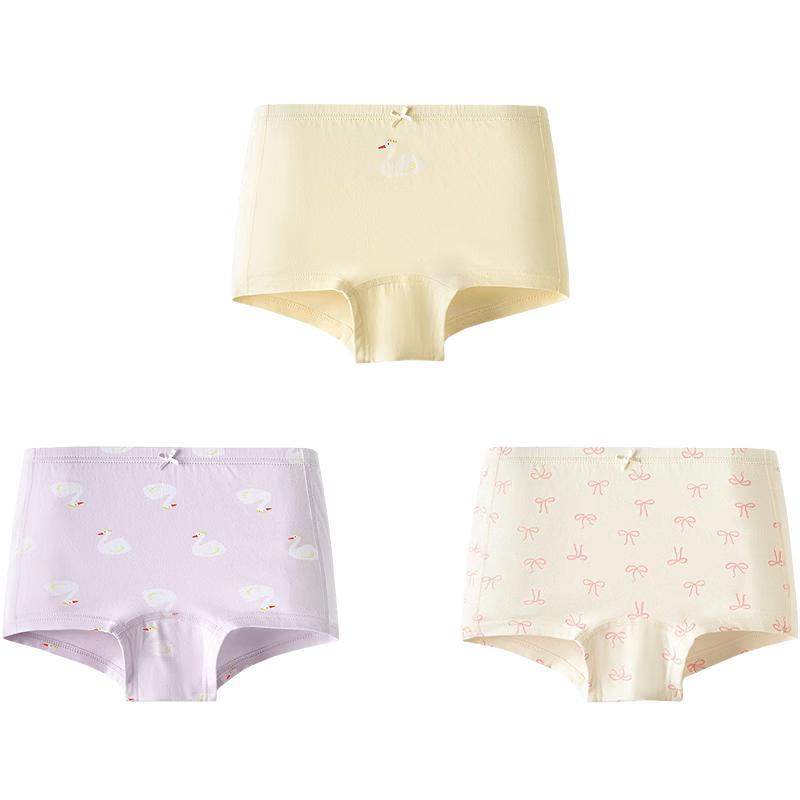 Mini Balabala Girls' Cotton Underwear (3-Pack)