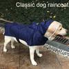Wasserdichte Regenjacke Hundeweste Regnerische Hundekostüme Abdeckung Reflektierstreifen Hunderegenmantel mit Kapuze Hundekleidung mit Hut Regenfest