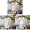 Plush Bunny Keychain With Pp Cotton Filling For Gift And Decoration