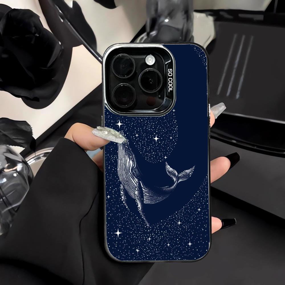Whale In Deep Sea Mobile Phone Case Anti-fingerprint Phonecase for IPhone 18 16 15 14 13 12 11 Pro/Max/Plus Shock-proof Rear Cover