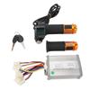 Controller Motore 36V 1000W Lega di Alluminio Gomma Controller Bicicletta Elettrica Kit Manopola Acceleratore con 2 Chiavi per Elettrico