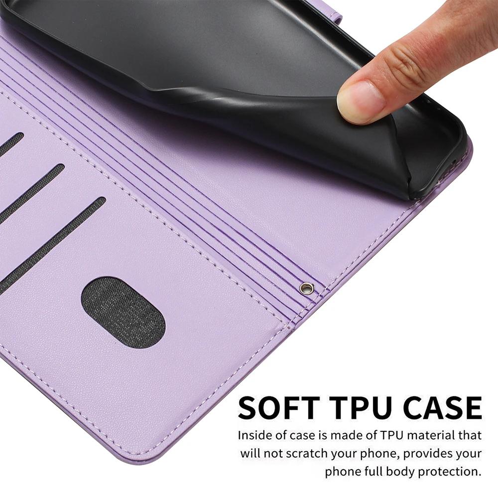 Curte Cat Leather Wallet Cover Case For Samsung Galaxy S25 S24 A06 A14 A15 A16 A23 A24 A25 A33 A34 A35 A36 A53 A54 A55 A56 M35