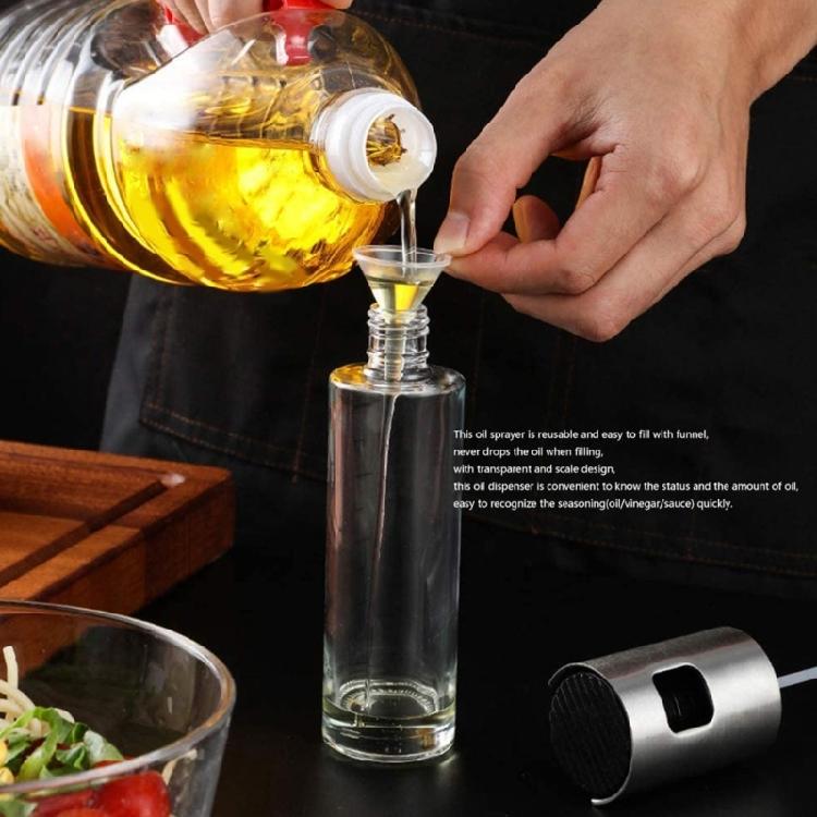 3/4/5Pieces Oil-Spritzer Air Fryer Press Type Refillable Olive-Oil-Sprayer Tool