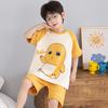 Boys Cotton Short Sleeve Pajama Set Lightweight Sleepwear Kids 8 Years Cartoon Print Home Outfit