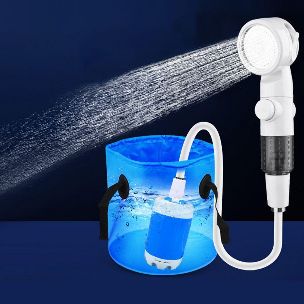 Temperature & Battery Digital Display Portable Camping Shower Outdoor Bathing Supplies  Household