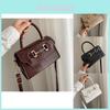 Chic Urban Simple Style Soft Leather Small Handbag For Women Trendy Shoulder Bag