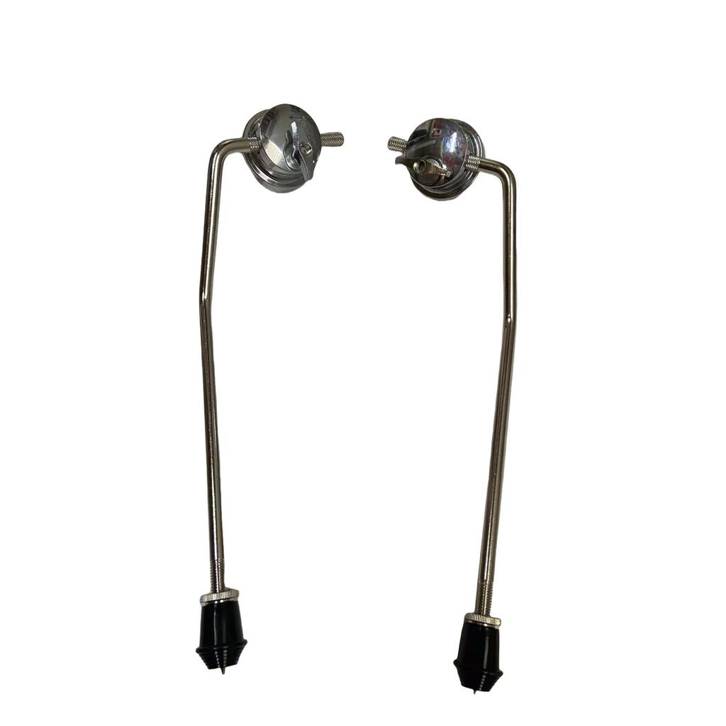 Metal Rack Drum Legs for Floor Tom - Curved Rod Supports and Bass Drum Feet