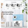 Kids Instants Print Camera Set With 3 Paper Rolls Portable, High Resolution Images, Thermals Printing