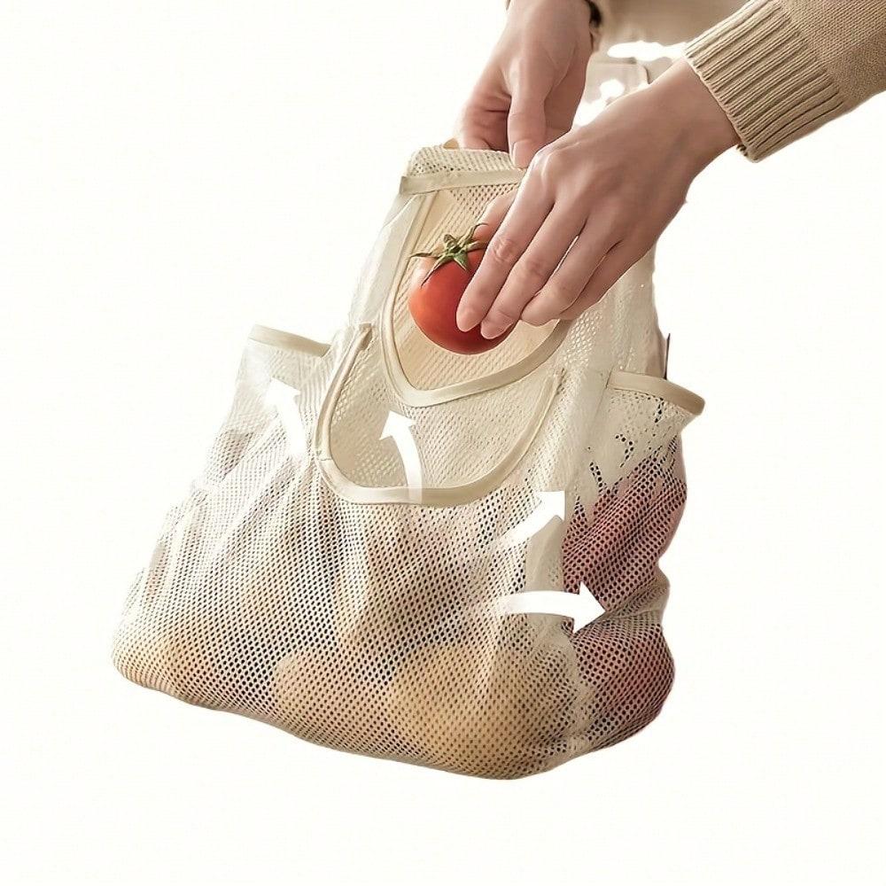 Single Pack Onion Ginger Garlic Storage Bag, Fruit And Vegetable Hanging Mesh Bag, Wall-Mounted Shopping Bag Garbage Bag Storage Net