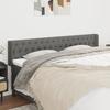 Vidaxl Wingback Headboard, Dark Grey, 183X16X78/88 Cm, Fabric