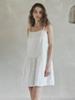 Lenina Dolphin Pintuck Mini Dress_White