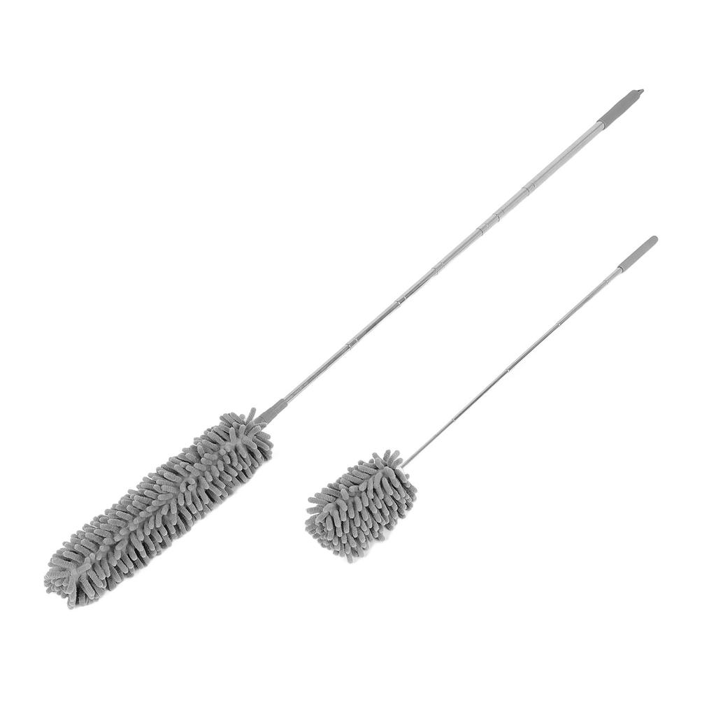 4PCS Microfiber Duster Set with Extension Pole Dust Removal Efficient for Furniture Ceiling Fan Cars