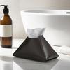 Faux Leather Tissue Holder Decorative Tissue Box Cover Pyramid Tissue Box Case Tabletop Tissue Dispenser