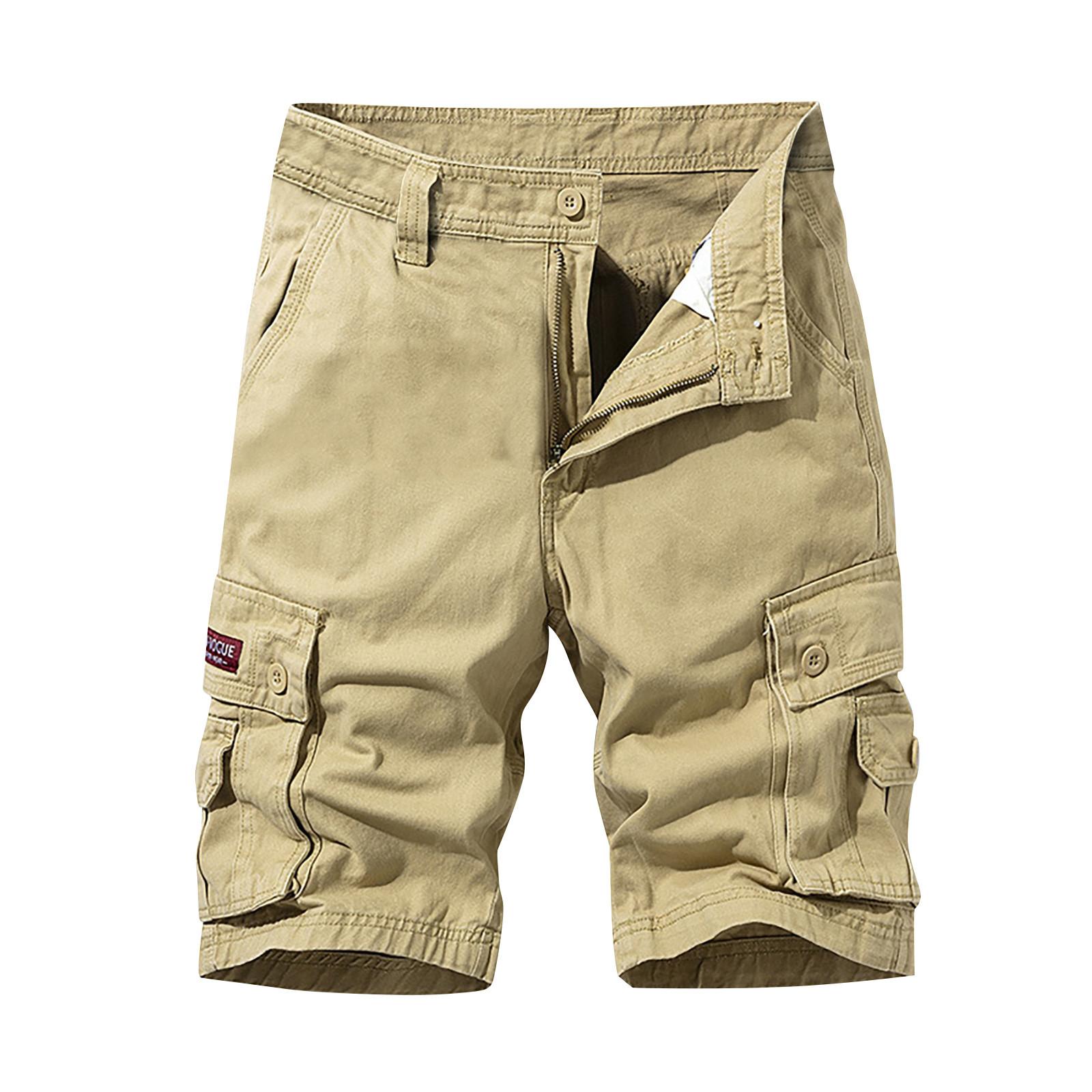 

Мужские летние повседневные на открытом воздухе повседневные комбинезоны с карманами в стиле пэчворк Спортивные шорты Брюки XXL хаки
