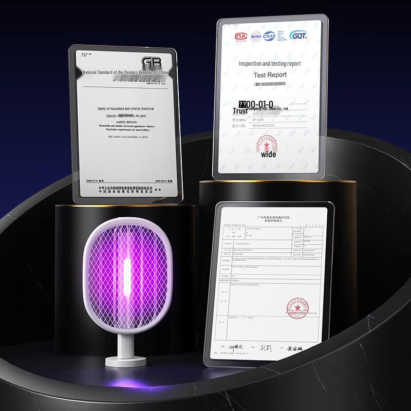 Wiederaufladbarer elektrischer Mückenschläger mit UV-Licht