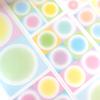60mm * 2m Geometric Circle Semi Transparent PET Die Cut Sticker DIY Diary Scrapbook Basic Decoration Handmade Aesthetic Supplies