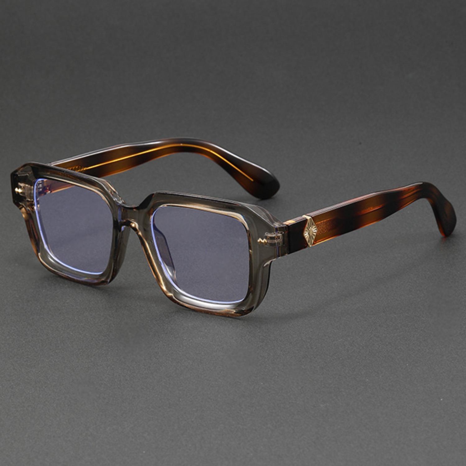 

Color Block Retro Oval Large Frame Glasses For Women And Men Classic Luxury Brand Designer Popular Tone Hip Hop Fashion Glasses