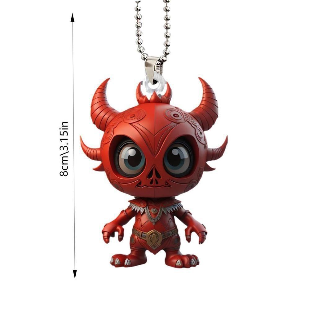 

Игривый инопланетянин акриловый кулон для декора автомобиля для уникального хэллоуинского аксессуара для зеркала заднего вида 5