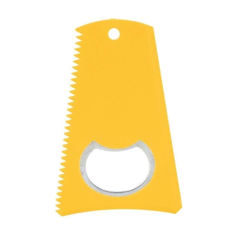 

Multifunctional Surfboard Wax Comb Scraper Board Maintenance Tool with Bottles Opener, Surfboard Wax Scraper Wax Comb жовтий