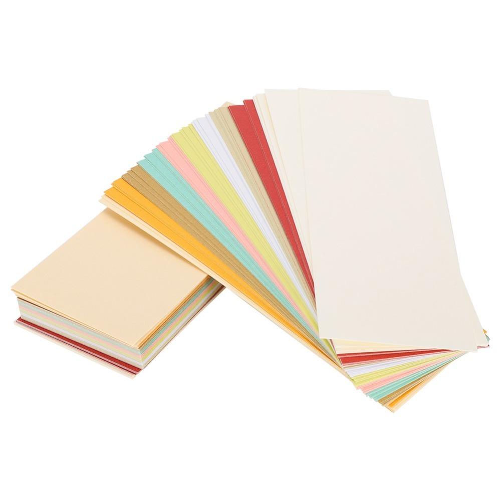 

100pcs Vibrant Colors Metallic Shimmer Paper 16x6cm Metallic Cardstock Paper DIY Handmade Supplies