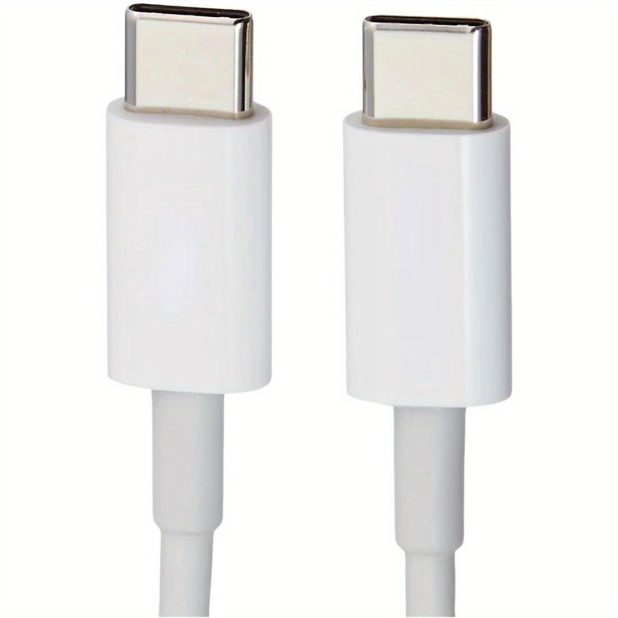 

Кабель для быстрой зарядки USB-C — USB-C, кабель Type-C мощностью 60 Вт, для IPhone 15, iPad, Samsung Galaxy, планшетов, ноутбуков, 3,3 фута/6,6 фута. 1M-1pck белый