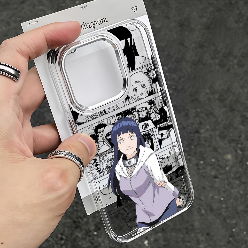 Anime Hyūgas Hinatas Phone Case for Samsung Galaxy S26 S25 S24 S23 S22 S21 S20 Note20 FE Ultra Edge Plus 4G 5G Clear