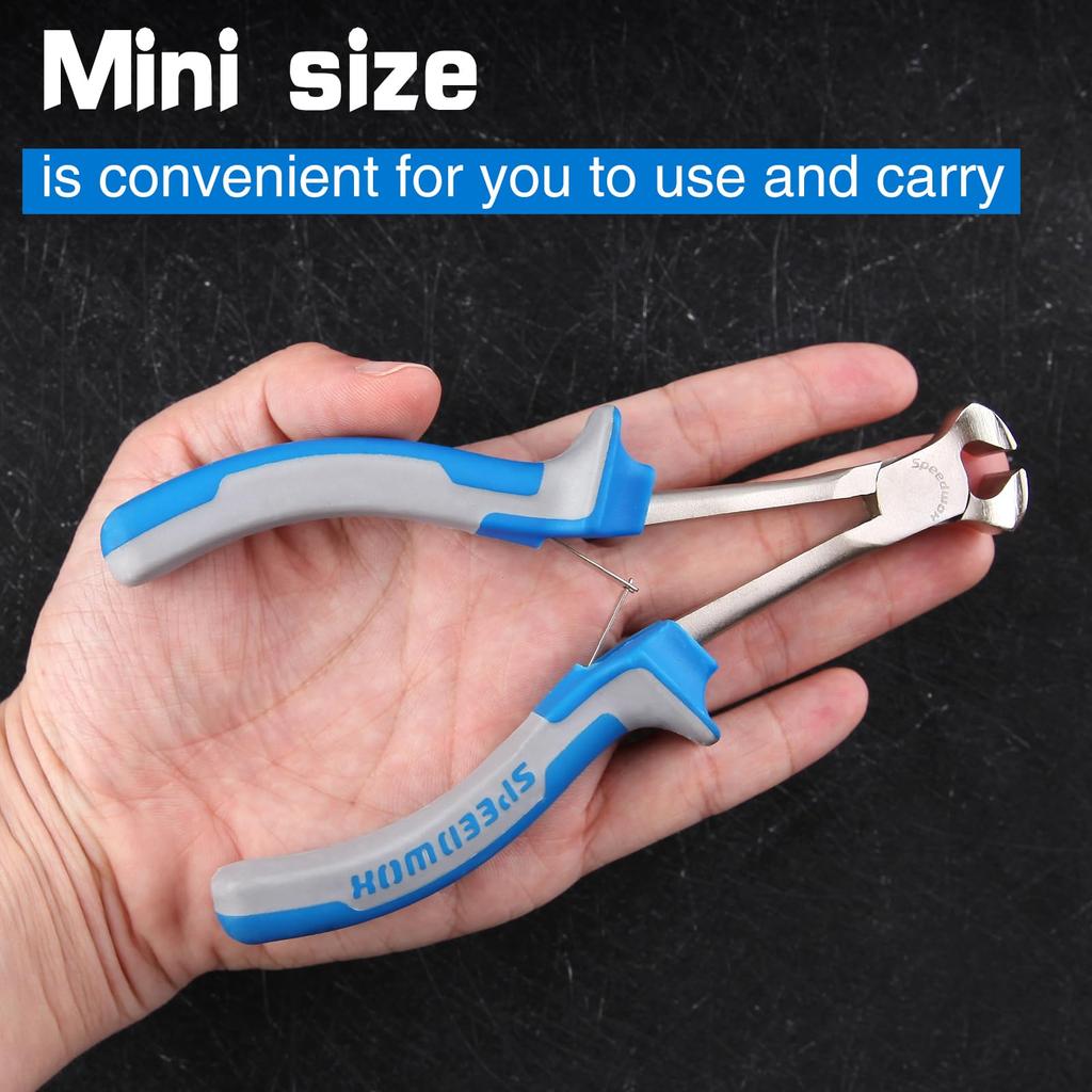 SPEEDWOX 140mm End Micro and Wire Long Reach Mini Cutting Tool with Vertical Blades for Precision Cutting In Ideal for Car Professional and A