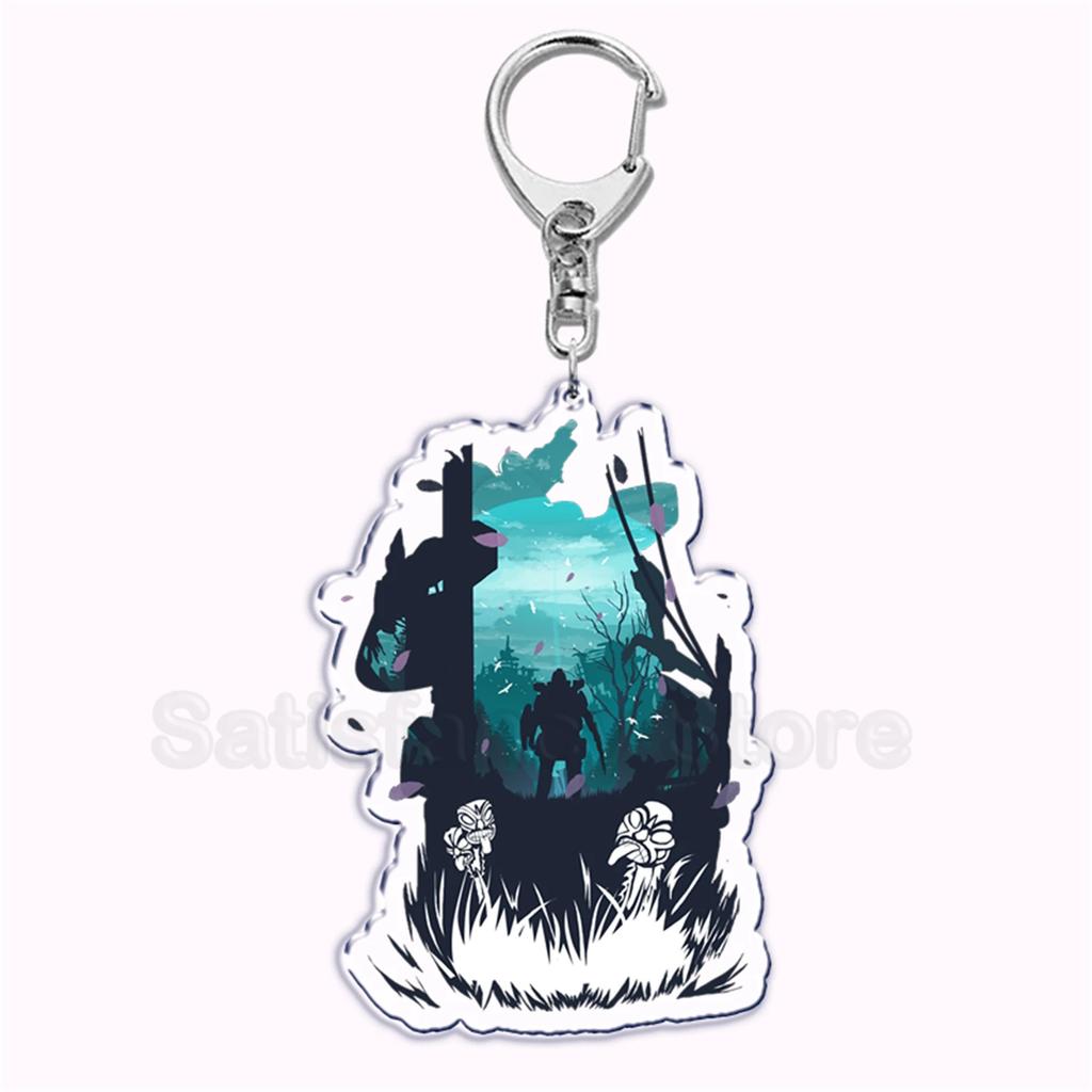 Hot Game Apex Legends Characters BLOODHOUND Acrylic Key Chain Pendant Key Ring Keychains Keyring for Bag Pendant Jewelry Gifts