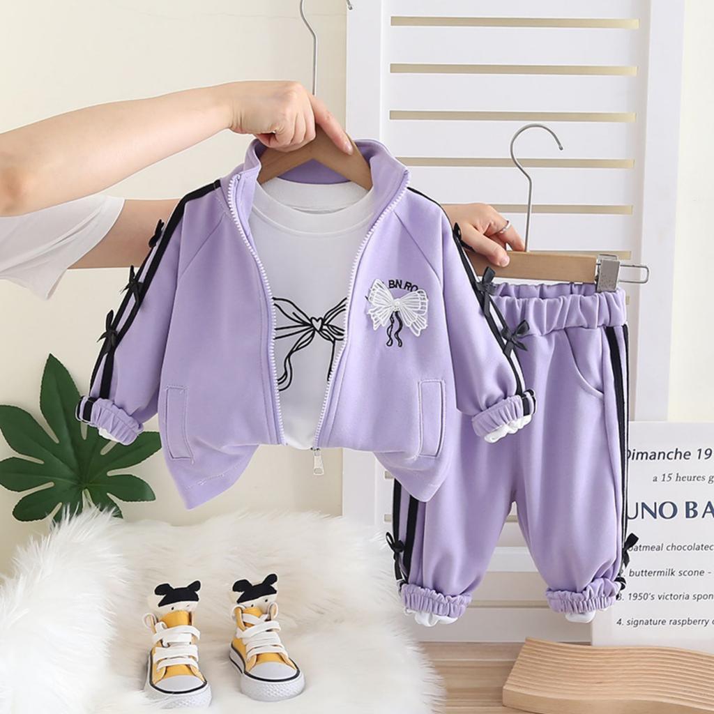 Kids Casual Long-Sleeve Set, Comfortable Daily Wear Outfits