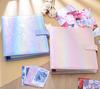 Premium Gradient Laser A5 Photocard Binder PU Leather Magnetic photo album for K-Pop Photocards, Polaroid, Postcard Collection
