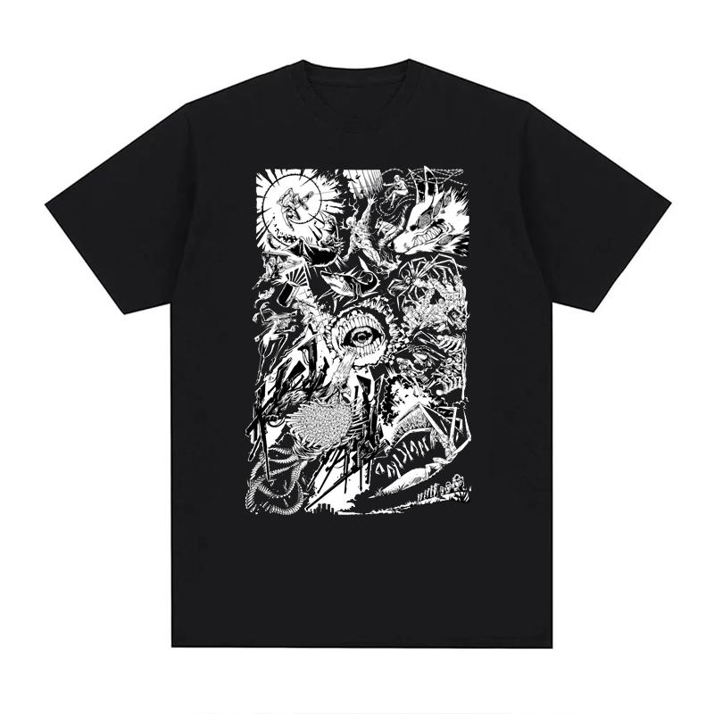 Japanese Anime Chainsaw Man T-shirts 100% Cotton Unisex Tees  EU Size  Manga Graphic Print Short-Sleeve Harajuku Tops