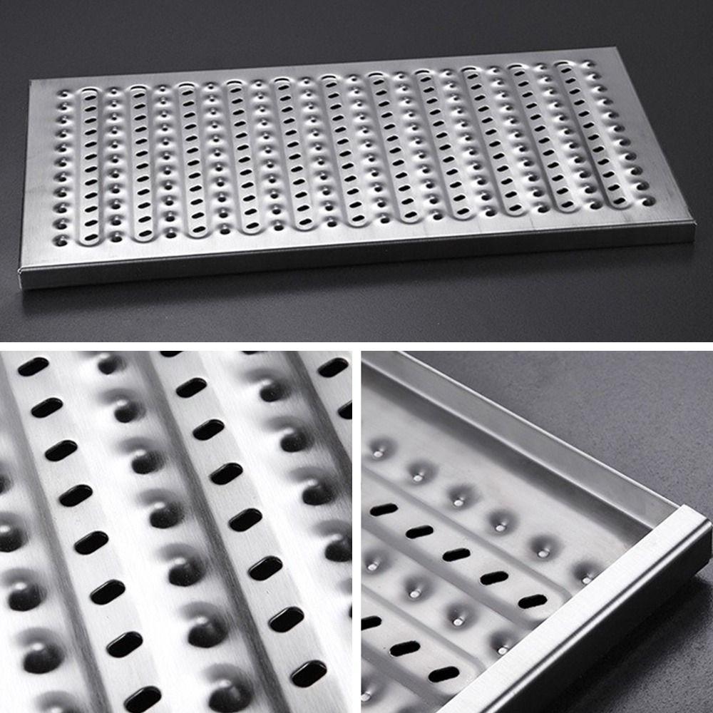 Rectangle Shape Bathroom Sink Strainer Cover Stainless Steel Drain Filter Net  Outdoor Courtyard