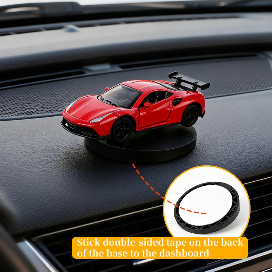 Car Individuality Center Console Decoration Sports Car Drift Rotating Car Decor Auto DashboardTurning Racing Model Decoration