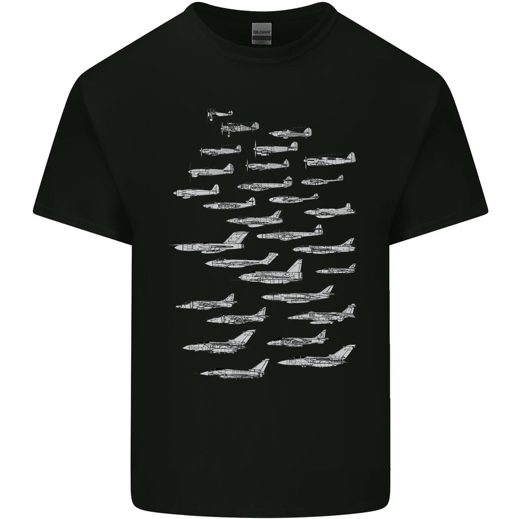 British RAF Fighters Royal Air Force Planes Unisexs Light Cotton TShirt