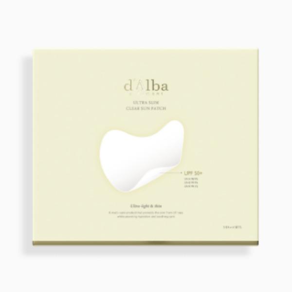 

d Alba Ultra Slim Clear Sun Patch UV Protection & Skin Defense Patches – 4 Servings (3 Pieces × 4 Sets)