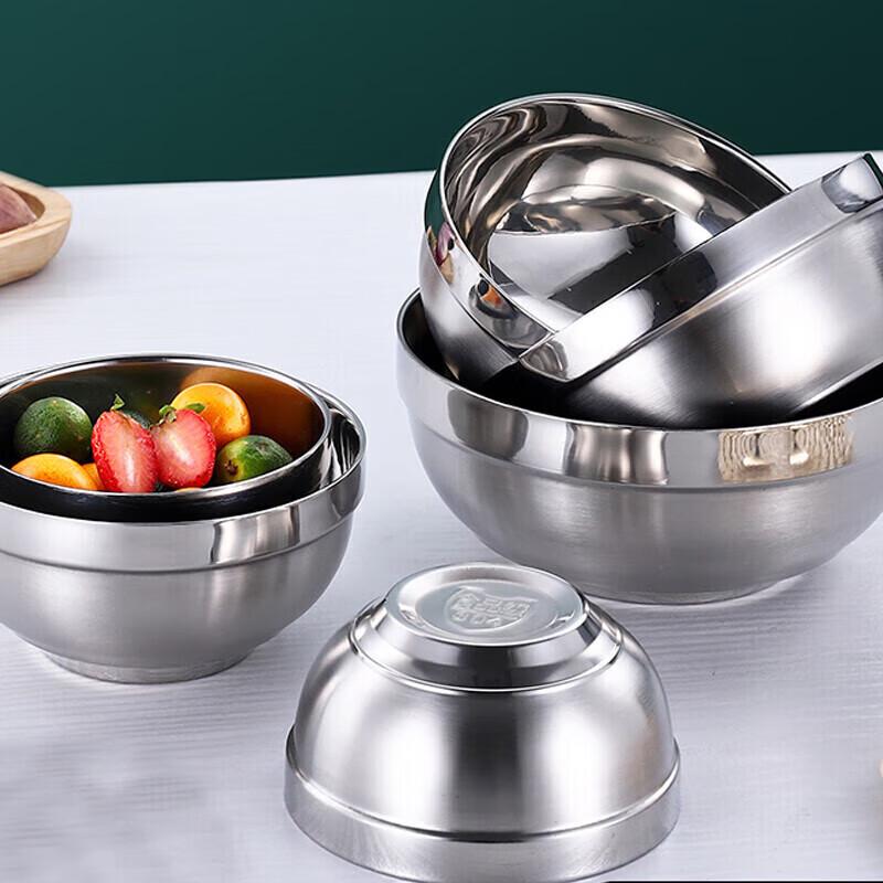 Huihuang 304 Stainless Steel Double-Layer Insulated Bowl