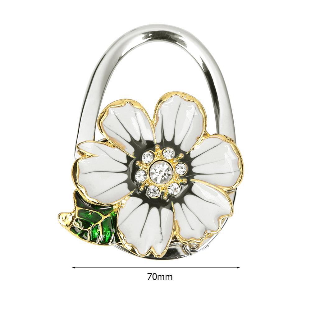 

Six Petal Flower Metal Foldable Bag Hook Handbag Holder Purse Hanger Table Hooks Small and exquisite for Bathroom Kitchen Access