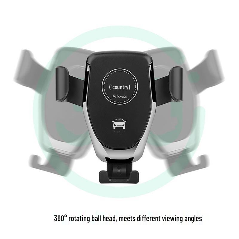 15W Wireless Car Charger & Gravity Phone Holder for Air Vent