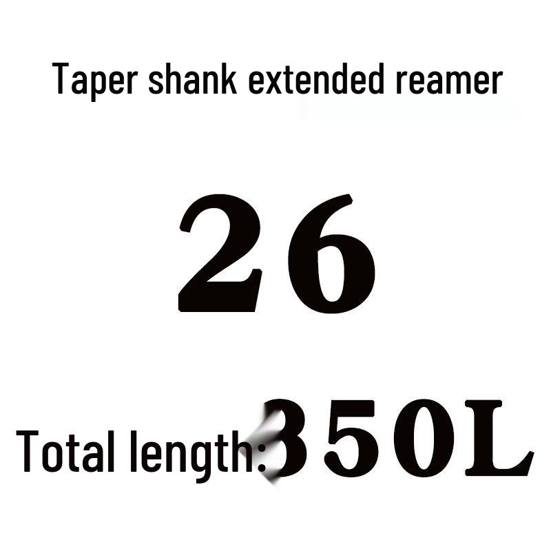 Extra Long High-Speed Steel Taper Shank Machine Reamer for Deep Holes, Sizes 16, 18, 20, 22, 24, 25, 30, 40