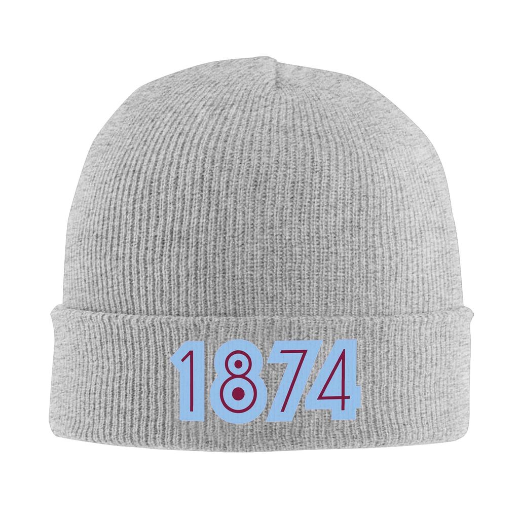Aston Villa 1874 Warm Knitted Cap Winter Knit Bonnet Hat Skullies Beanies Hip Hop Caps for Unisex
