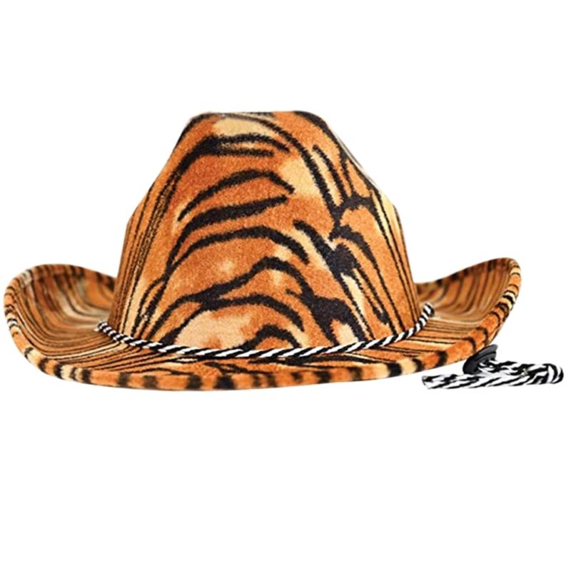 Western Styles Cowgirl Hat Unisex Hats Fits Most Women Men for Theme Party